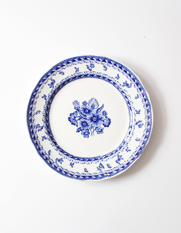 arabia finland) Flower blue plate - 마지막 제품