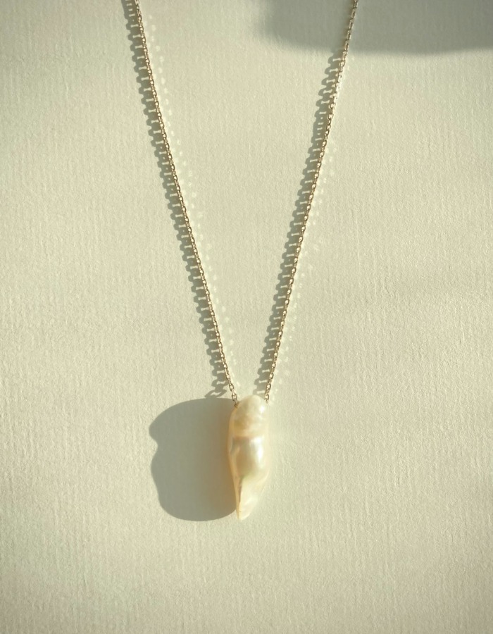 suzuan) liquid pearl_  2way silver necklace