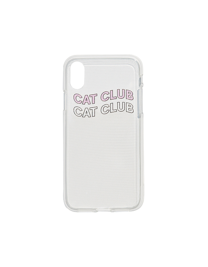 purr) cat club iPhone case Pink