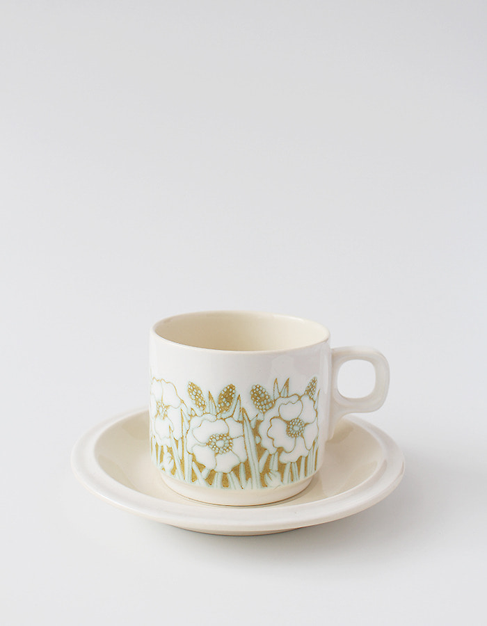 vintage) hornsea fleur cup&amp;saucer