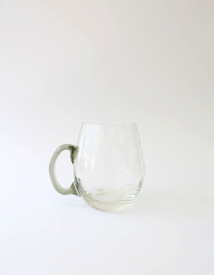 vintage) leaf glass cup