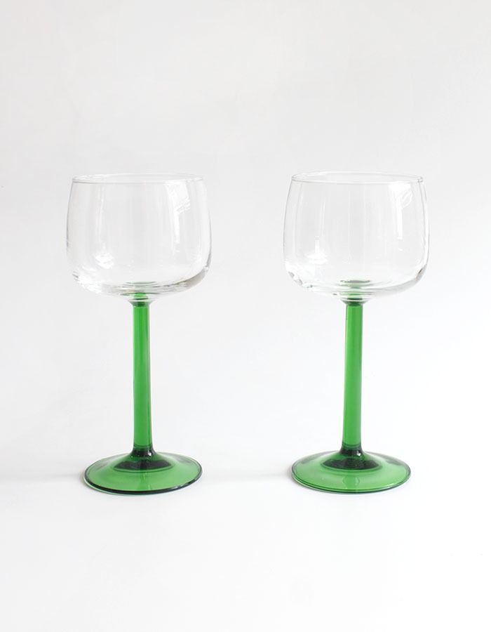 luminarc) Big Green Wine Glass
