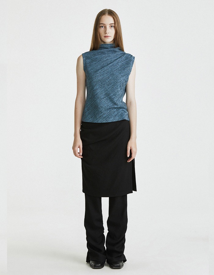 PEINTURE) 21AW Double Layered Trousers _ Black