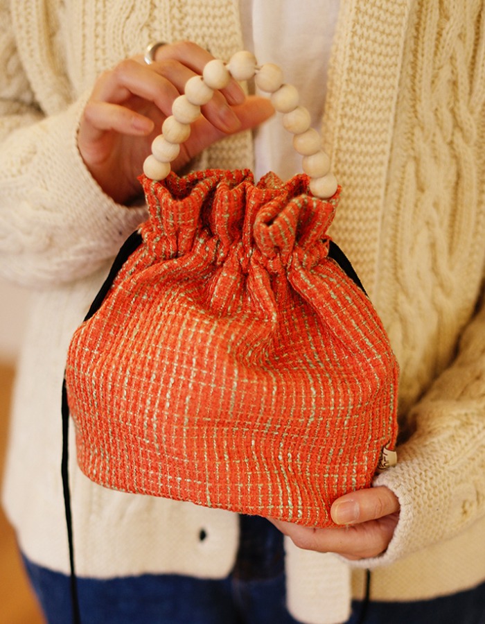 BOLSAC ) poppy bucket bag _ antique orange