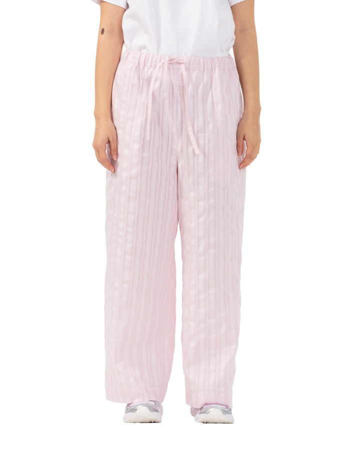 BOCBOK) Sleeping Pants _ Pink Stripe