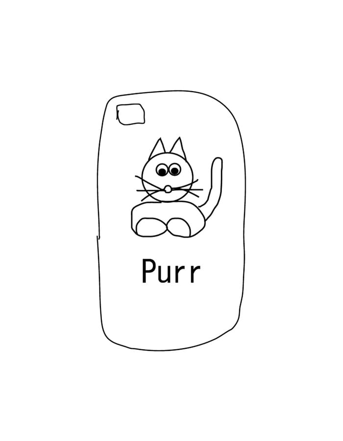 purr) himaa purr iPhone case - 유광 (재입고)