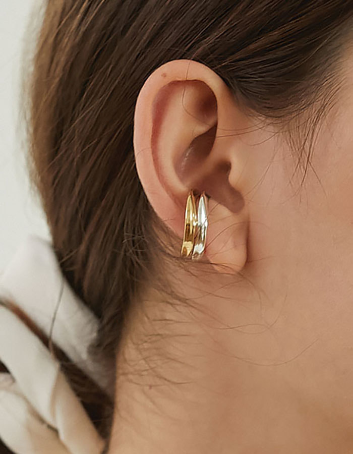 lsey) bent curve ear-cuff - 재입고