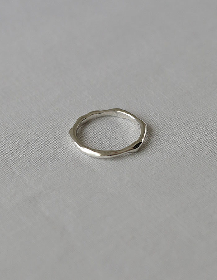 lsey) melted simple layered ring - 2차 재입고