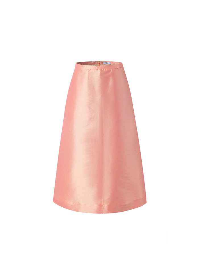 teak) orange taffeta skirt