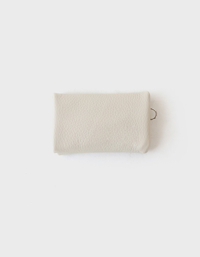ZISOO) LEATHER CARD CASE_IVORY 3차 재입고