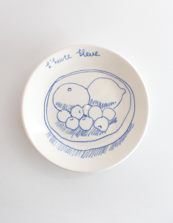 blue hour) Winter fruits Plate