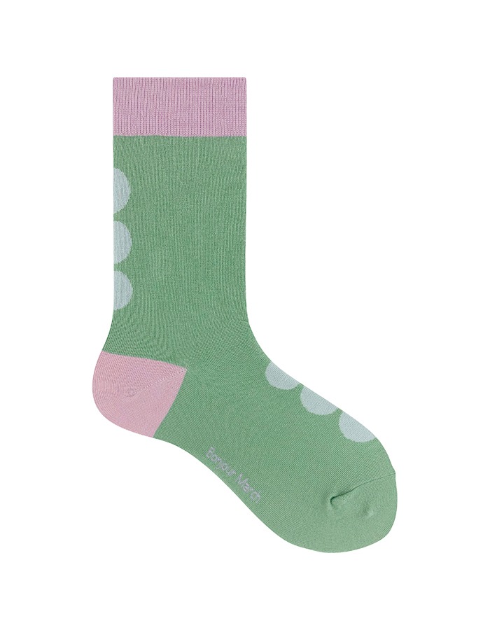 Bonjour March) greenwood dot socks
