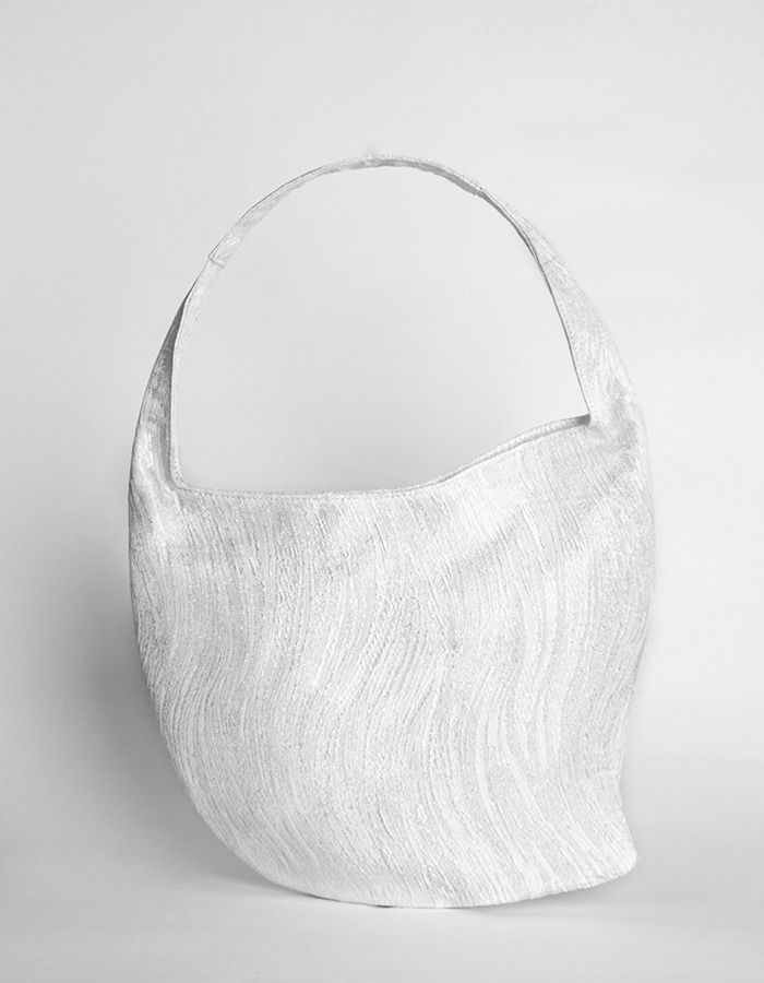 Muioonslab) Double Leaf Bag Silver
