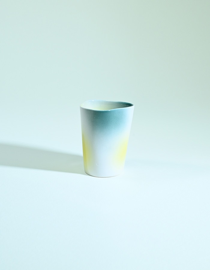 Exactly what I want) Small Cup distorted Green&amp;Yellow