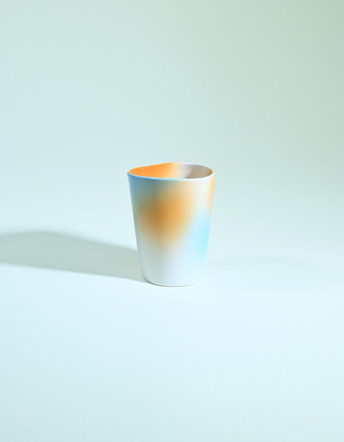 Exactly what I want) Small Cup distorted Orange&amp;Light Blue