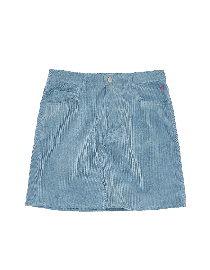 fille) 60’s Corduroy Miniskirt - Blue