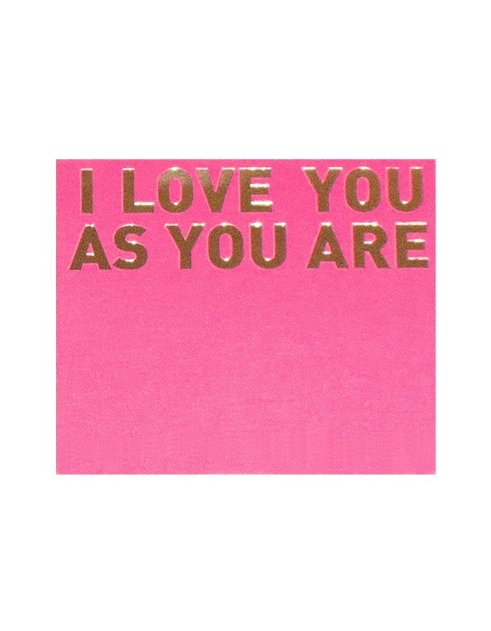 fille) I love you as you are - Greeting card
