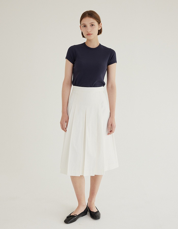 tolo) Cotton Pleated Skirt