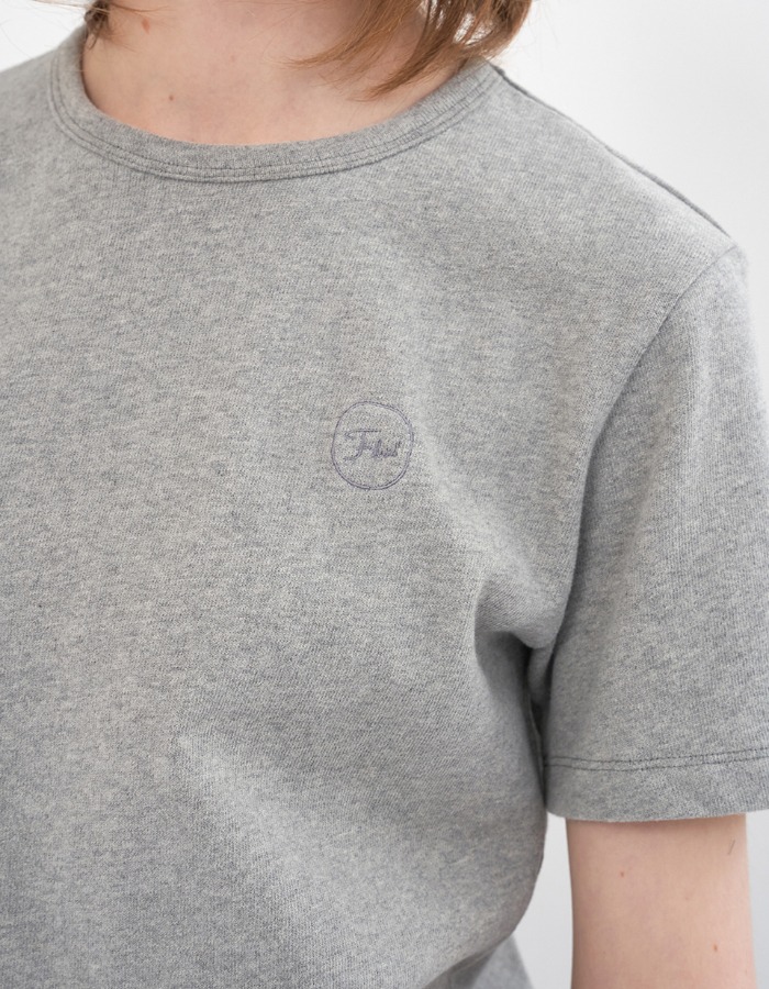 FLUID) Logo Short Sleeve T-Shirt (Grey)
