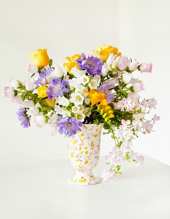백합도자기) Flower Trophy Vase