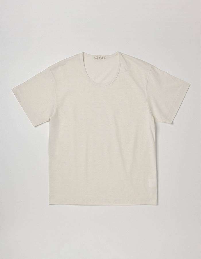 love us u) Pinot short-sleeved T-shirt (cream)