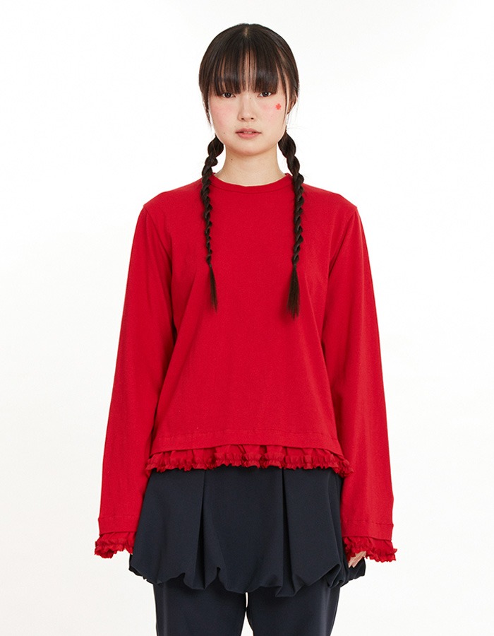 BOCBOK) Long Sleeve Gongju T-Shirt (Red)