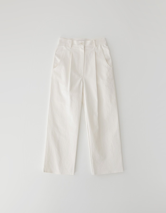 tolo) Cotton Twill Pants (White)