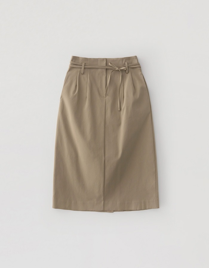 tolo) H-Line Strap Skirt (Beige)