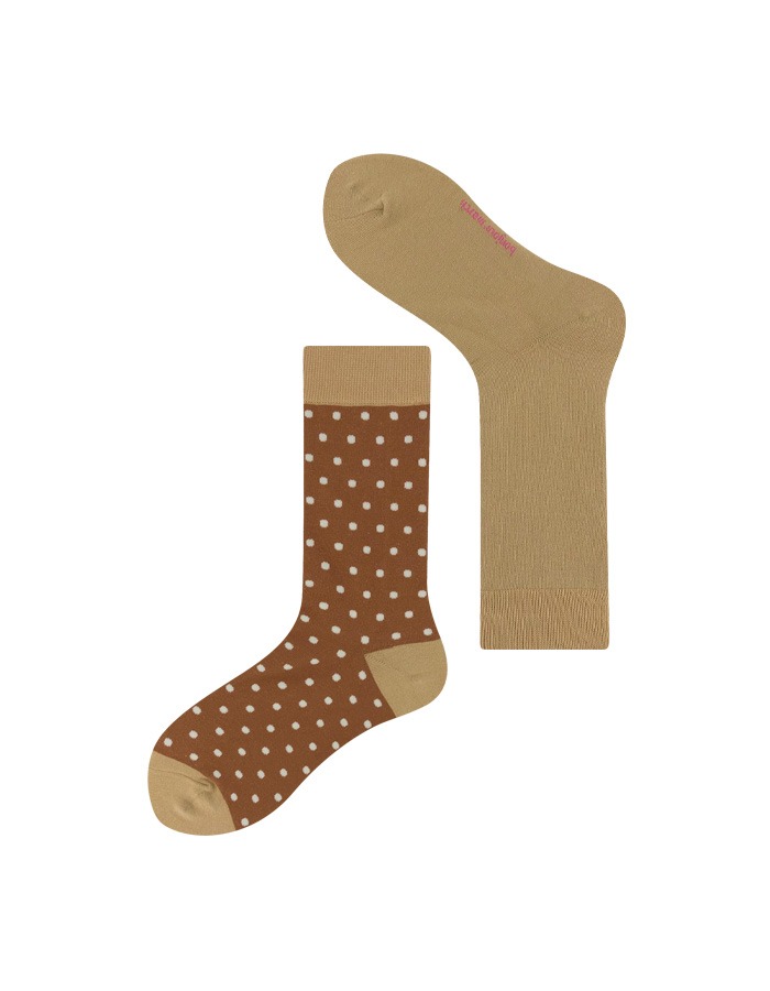 Bonjour March) Reverse socks (brown)