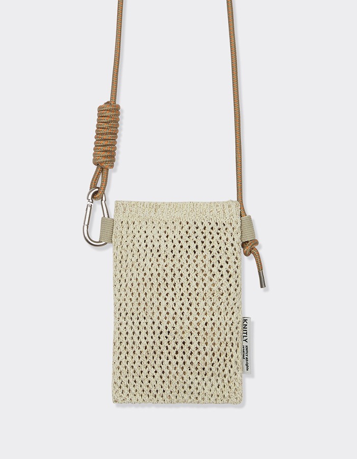 KNITLY) Knit Shakoshu Bag (Ivory)