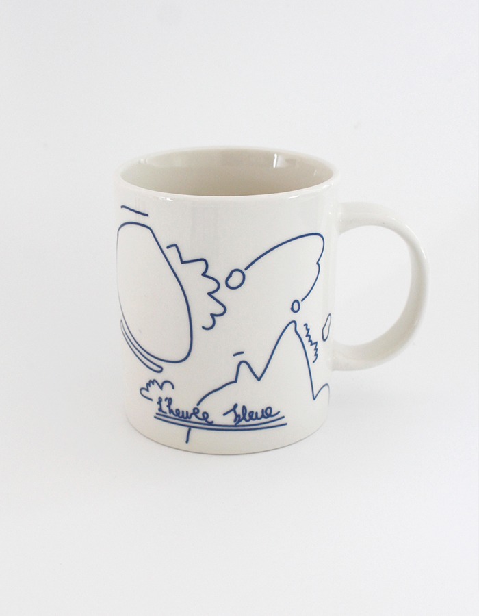 blue hour) Blue drawing mug